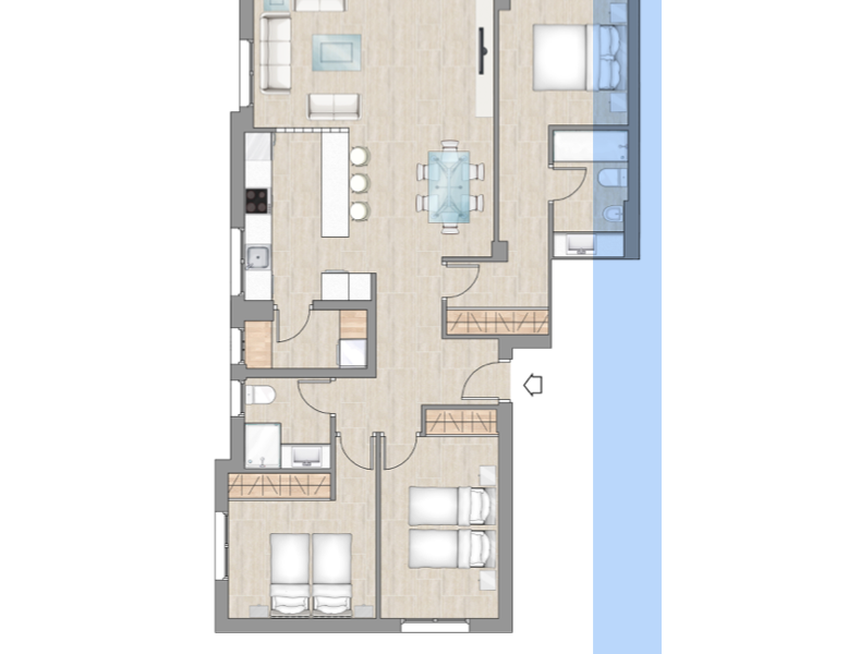 3-Bedroom Apartment in Portinatx, photo 11