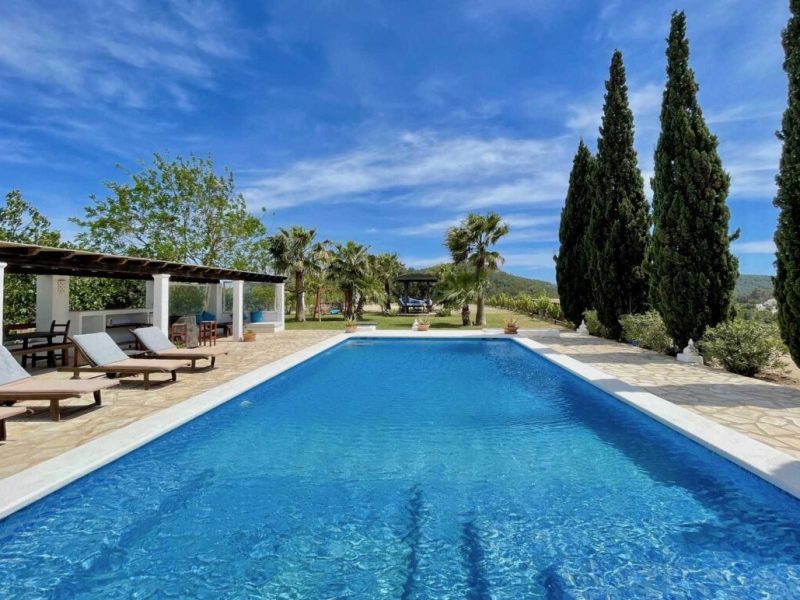 Can pelar san jose swimming pool terrace Can Pelar, finca del siglo XVIII de 4 dormitorios en Sant Josep