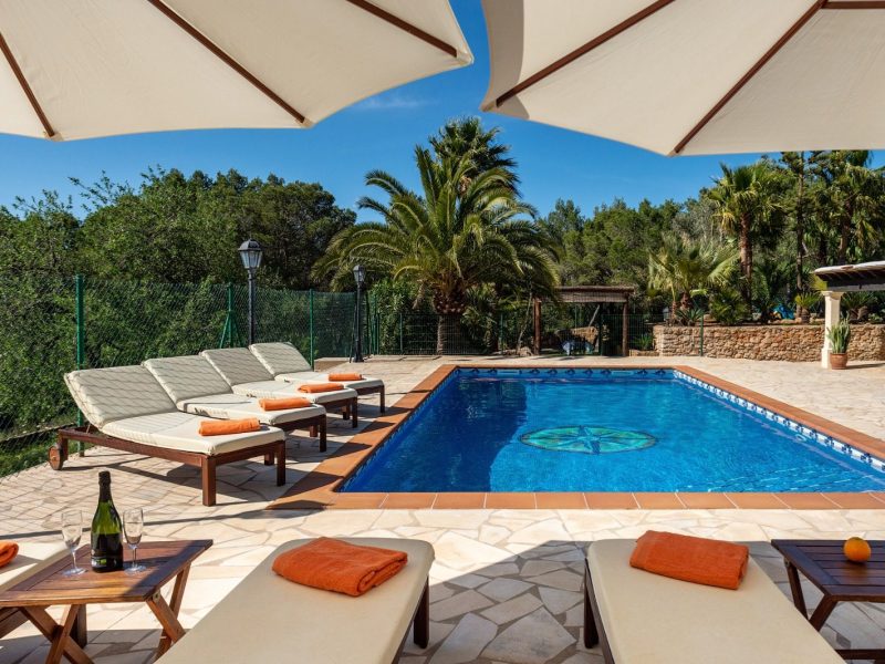 Villa marylina san juan pool terrace loungers