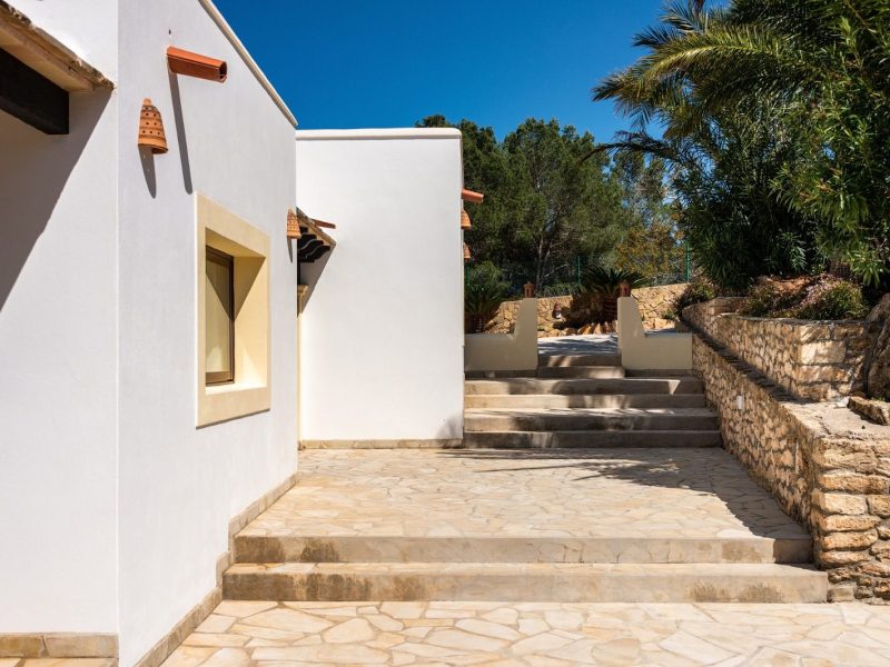 Villa marylina san juan stone path villa exterior
