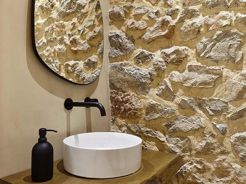 Casa nara san rafael bathroom stone vanity