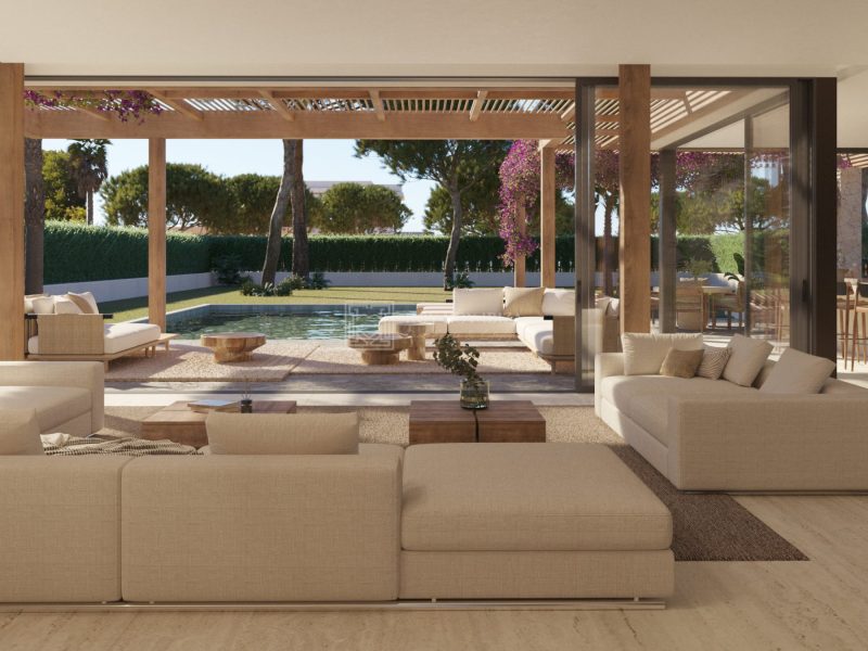 Living room, Essenza Model 4 – 5 Bedroom New-Build Villa in Siesta