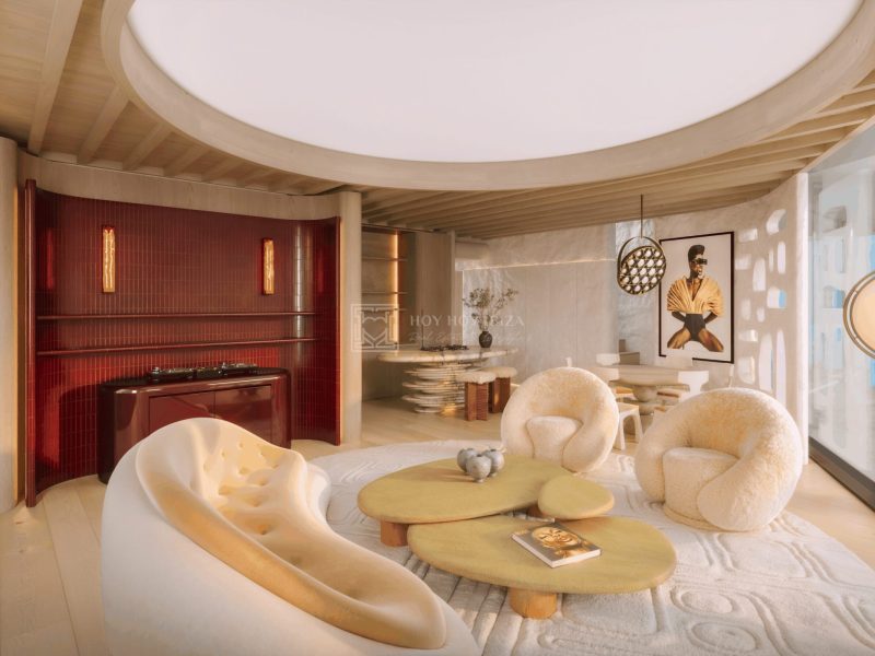 Apartment living kitchen, Casa Pacha Residences: 2-Bedroom Terrace Residences with Private Plunge Pools