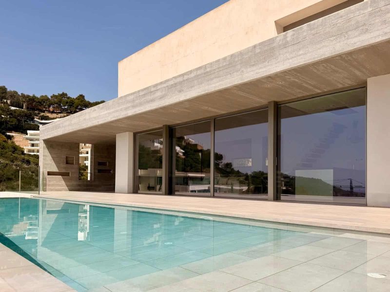 Modern 4-Bedroom Sea-View Villa in Roca Llisa, Ibiza, photo 4 Contemporary Roca Llisa villa architecture with Mediterranean sea view