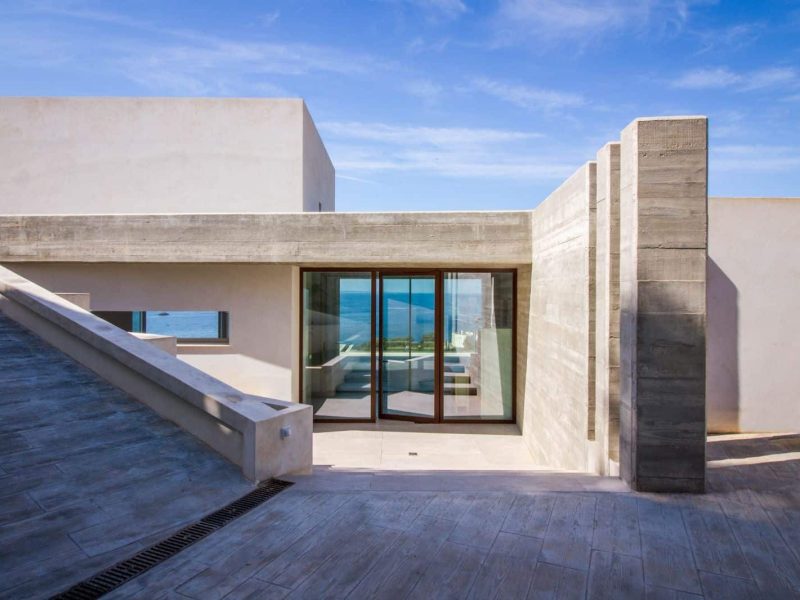 Modern 4-Bedroom Sea-View Villa in Roca Llisa, Ibiza, photo 5 Contemporary Roca Llisa villa architecture with Mediterranean sea view