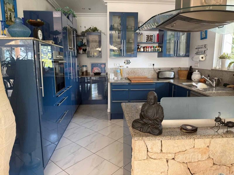4-Bedroom Villa with Sea Views for Sale near San Carlos, Ibiza, photo 5 Kitchen inside the villa near San Carlos, Ibiza