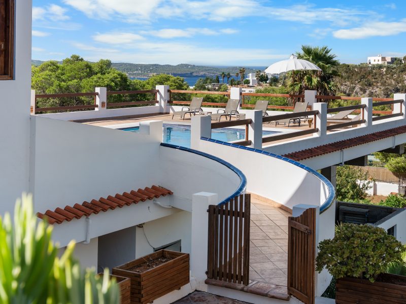 Mediterranean villa exterior at Sant Antoni de Portmany, Ibiza Mediterranean villa exterior at Sant Antoni de Portmany, Ibiza