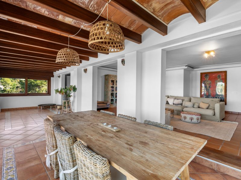 Villa rustic covered terrace at Sant Antoni de Portmany, Ibiza Villa rustic covered terrace at Sant Antoni de Portmany, Ibiza