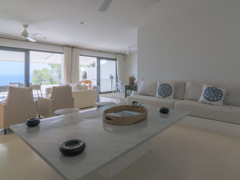 Master bedroom at Roca Llisa, Ibiza