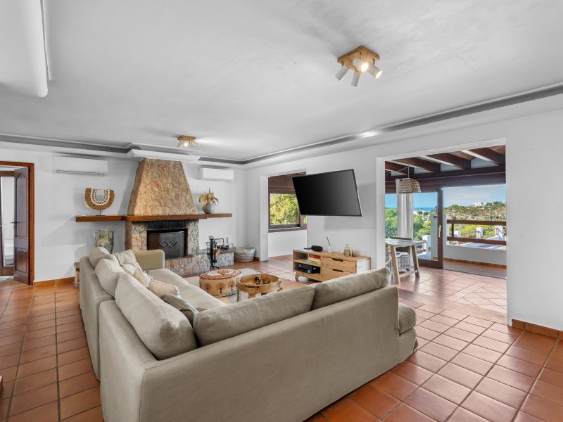 Villa spacious living room fireplace at Sant Antoni de Portmany, Ibiza Villa spacious living room fireplace at Sant Antoni de Portmany, Ibiza