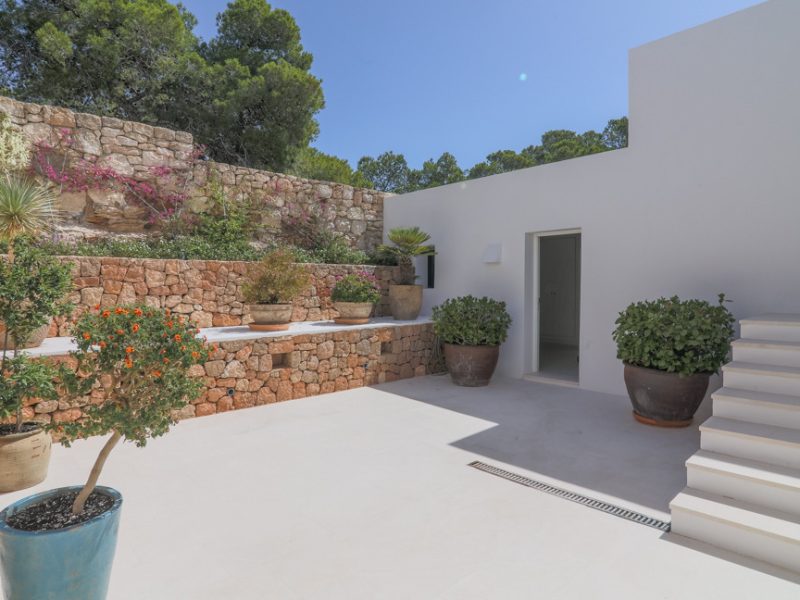 Bedroom pool sea view at Roca Llisa, Ibiza