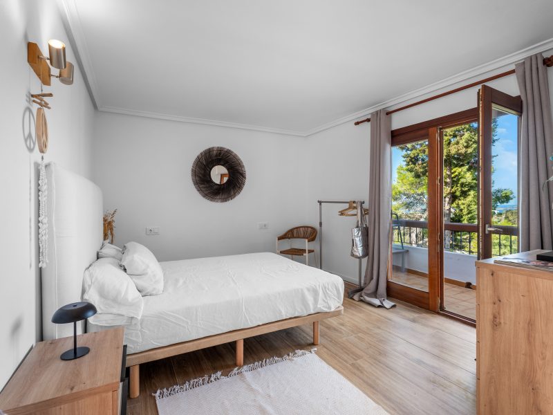 Villa bedroom terrace access at Sant Antoni de Portmany, Ibiza Villa bedroom terrace access at Sant Antoni de Portmany, Ibiza