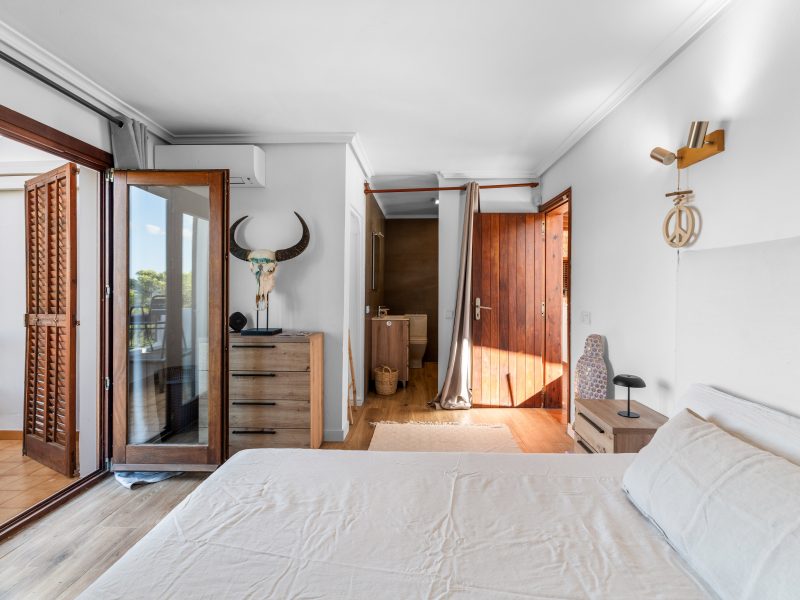 Villa bedroom private terrace at Sant Antoni de Portmany, Ibiza Villa bedroom private terrace at Sant Antoni de Portmany, Ibiza
