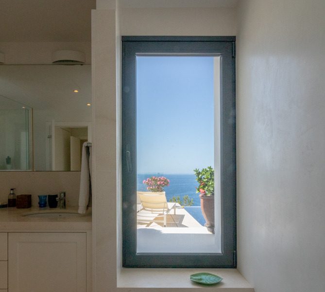 Covered parking at Roca Llisa, Ibiza