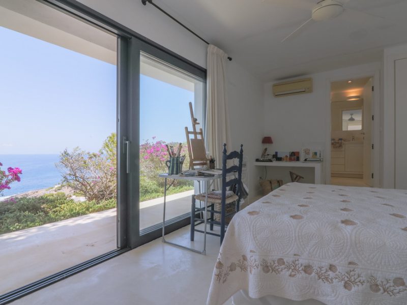 Sun terrace sea view at Roca Llisa, Ibiza