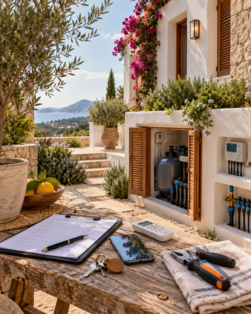 Mediterranean Villa Maintenance Courtyard