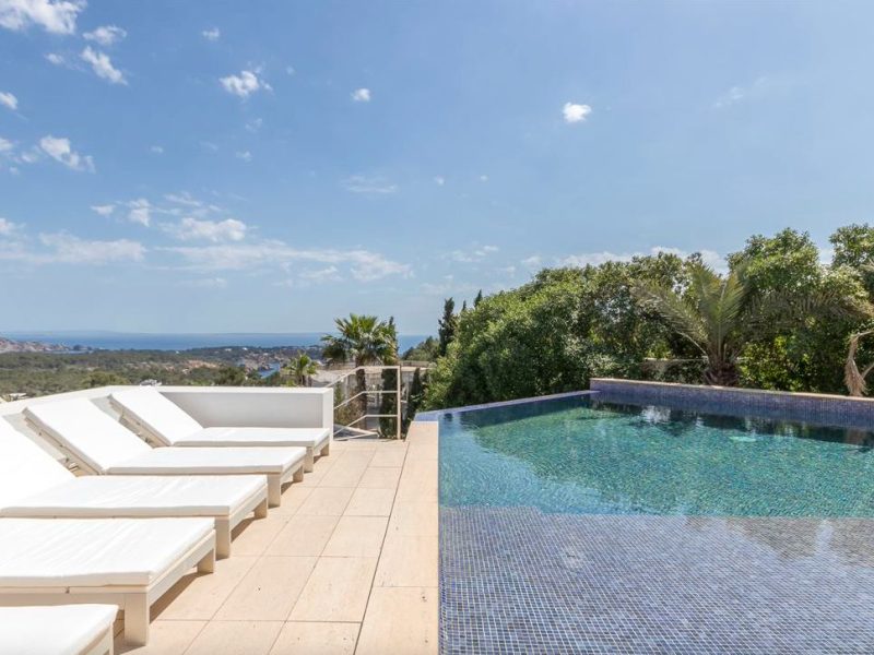 Pool terrace sea view, Villa Annina, Vista Alegre, Ibiza Pool terrace sea view, Villa Annina, Vista Alegre, Ibiza