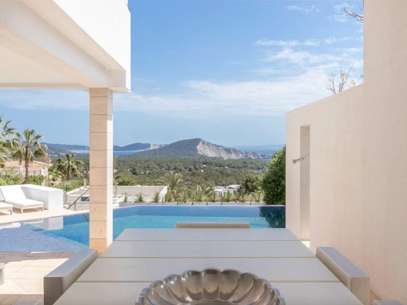 Infinity pool terrace view, Villa Annina, Vista Alegre, Ibiza Infinity pool terrace view, Villa Annina, Vista Alegre, Ibiza